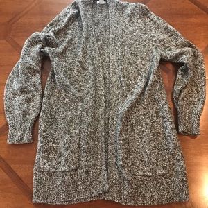 LL Bean Cotton Ragg Open Cardigan Sweater